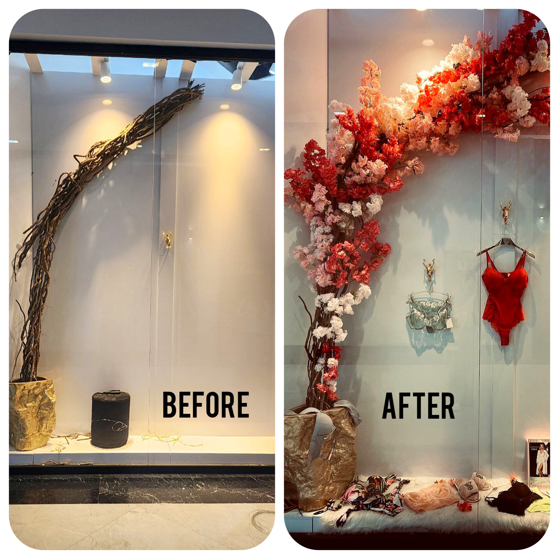 اجرای پروژه درخت شکوفه مصنوعی